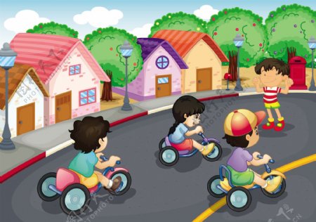 儿童单车比赛
