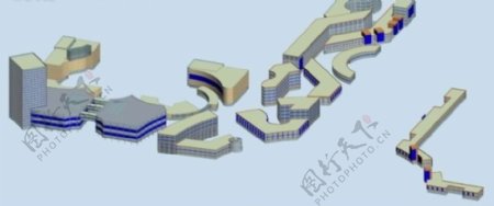 建筑群3D模型设计