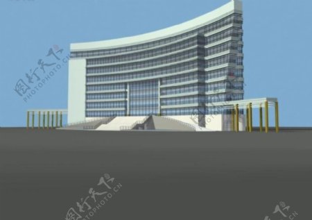 商业交流大厦3D模型设计