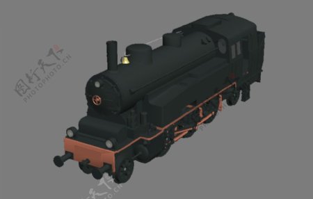 古老火车模型