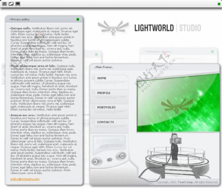 灯饰设计工作室网页模板