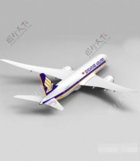 波音787梦想客机三维模型