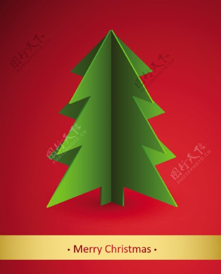 圣诞树图形创意设计矢量素材
