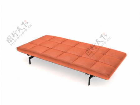 3D软垫床模型