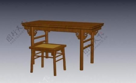 明清家具椅子3D模型a031
