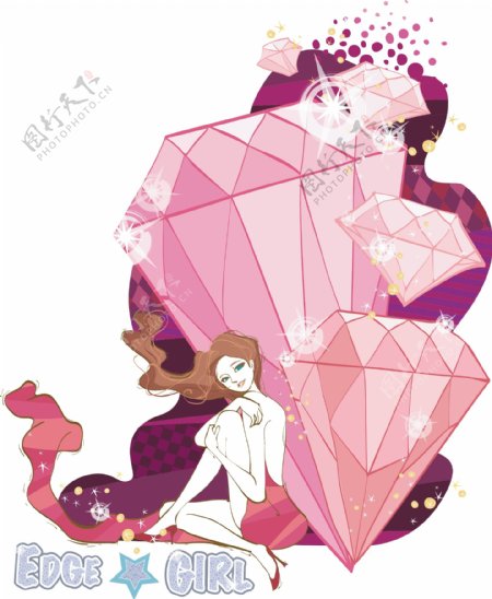 钻石美女图片