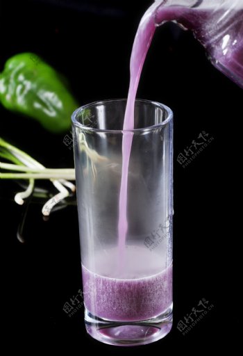 养生紫薯汁图片