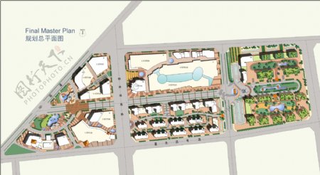 大型商住项目规划总平面图片