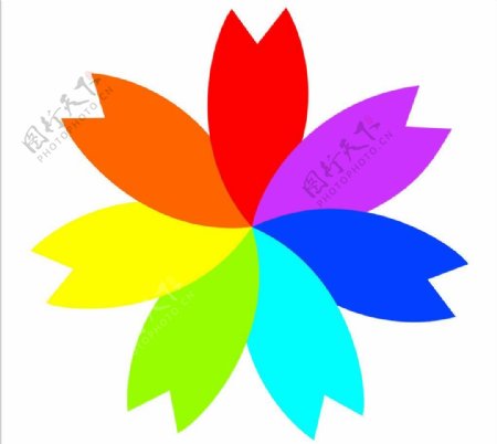 七色花logo图片