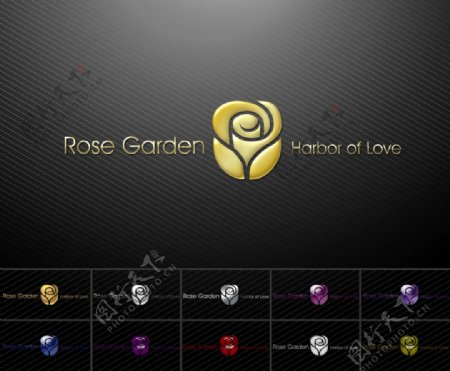 玫瑰logo设计