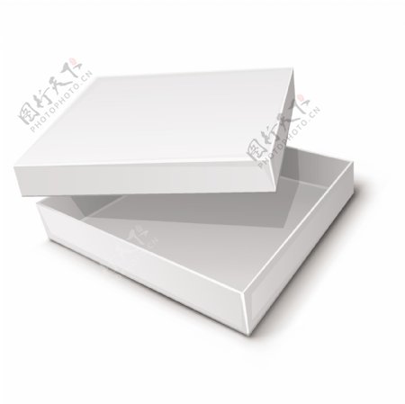 空白盒子包装设计模板矢量素材