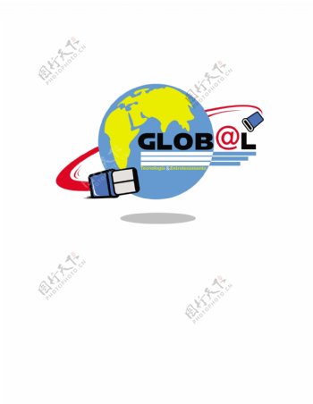 Globallogo设计欣赏Global电脑公司LOGO下载标志设计欣赏