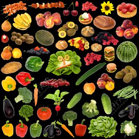 各种蔬菜水果高清抠图