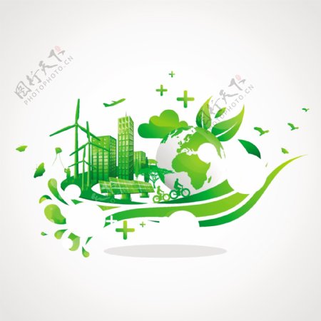 创新生态城市背景图05