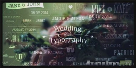 婚礼微电影视频标题宣传样式展示
