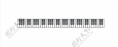 钢琴键盘琴键图片