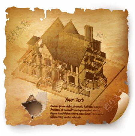 房屋建筑城堡别墅模型图片