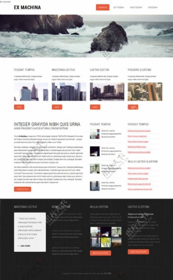 建筑公司类型的网站模板