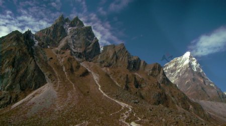 在尼泊尔的喜马拉雅山2股票的录像