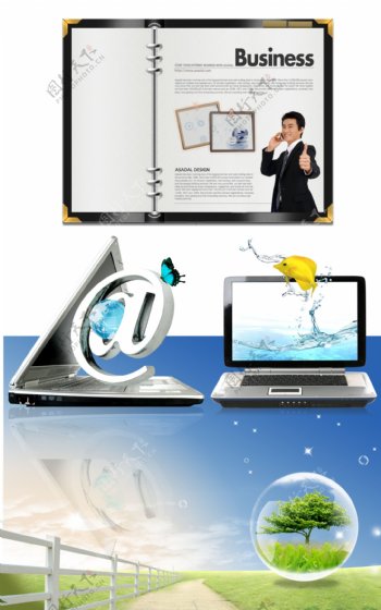韩国商务网站设计PSD源文件