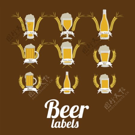 啤酒标签图片