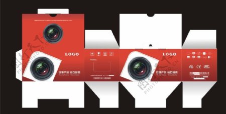 包装设计摄相机包装简洁包装红色包装90包装图片