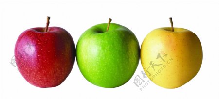 高清晰苹果三色抠图格式
