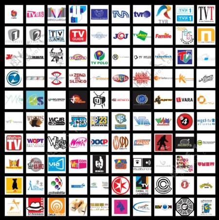 全球电视传媒标志设计