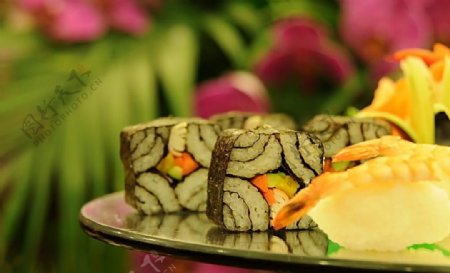 蔬菜寿司卷图片