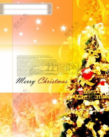 HanMaker韩国设计素材库背景圣诞圣诞树礼物祝福