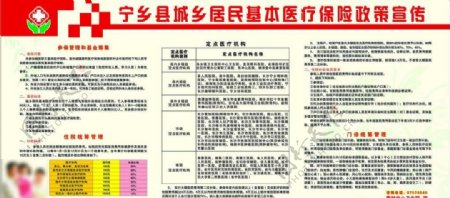 宁乡县城乡居民基本医疗保险政策宣传图片