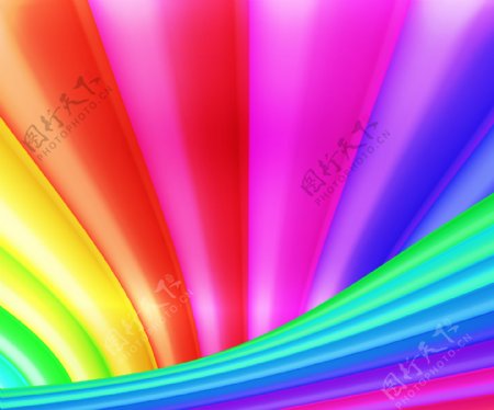 漂亮的彩虹的颜色纹理