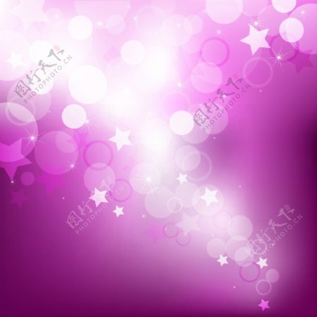 紫色星星圈圈背景