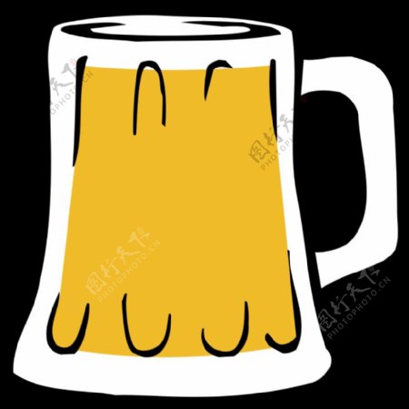 脂肪马蒂酿造啤酒杯图标