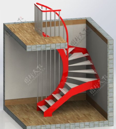 金属板材的楼梯