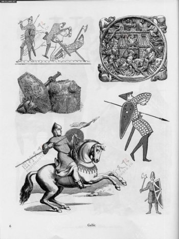 欧洲古代兵器和盔甲设计图