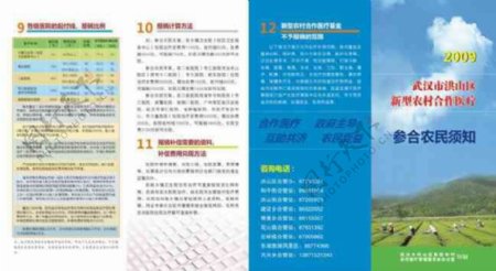 农村医疗宣传手册cdr矢量图