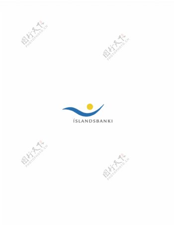 Islandsbankilogo设计欣赏Islandsbanki信贷机构标志下载标志设计欣赏