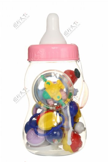 儿童玩具奶瓶摇铃图片