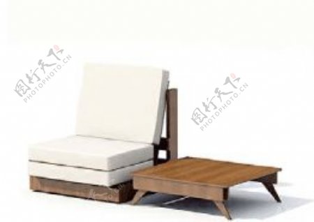躺椅3d模型家具图片素材9