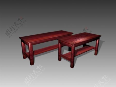 常见的桌子3d模型家具图片54