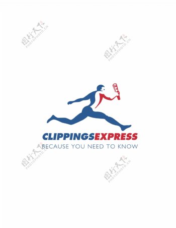 CLIPPINGSEXPRESSlogo设计欣赏CLIPPINGSEXPRESS服务公司标志下载标志设计欣赏