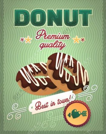 巧克力甜甜圈广告