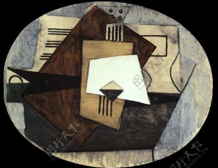 1920Composition西班牙画家巴勃罗毕加索抽象油画人物人体油画装饰画