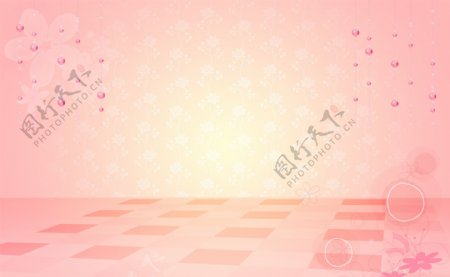 粉色背景花纹图片