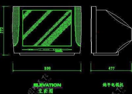 电视机图块视听设备图块影院音响组合图块电脑CAD图块9