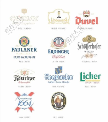 原装进口啤酒logo图片