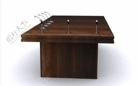 室内家具之会议桌0083D模型