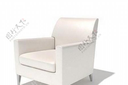 单人白色时尚沙发sofa028