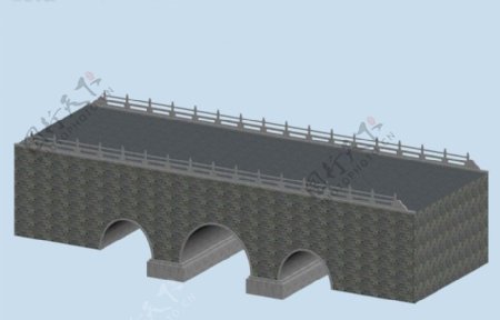 中国古建筑石拱桥模型